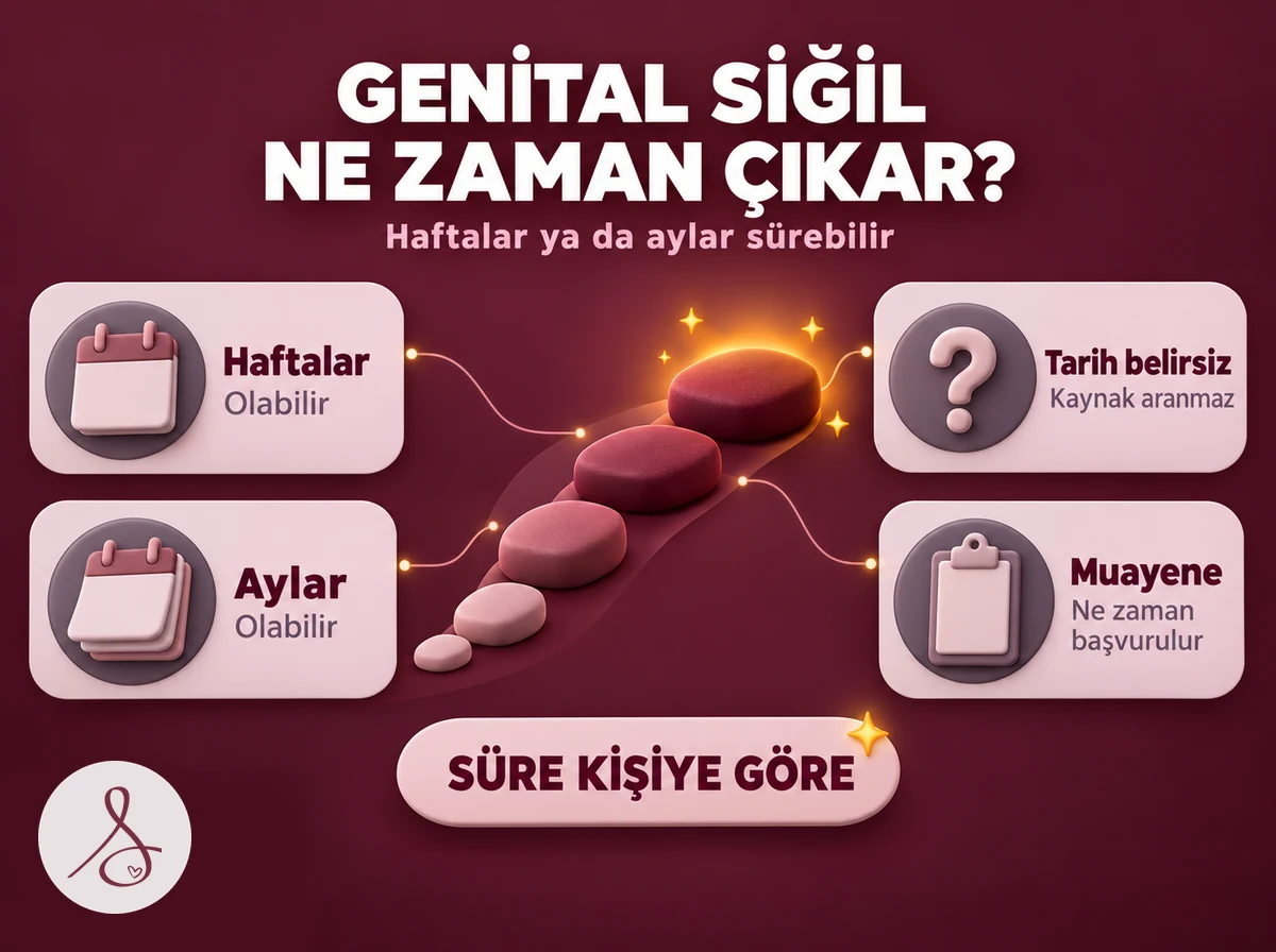 genital siğil bulaştıktan ne kadar sonra çıkar