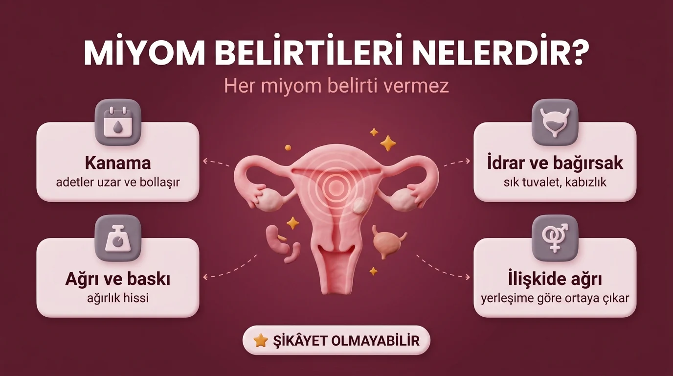 miyom belirtileri nelerdir